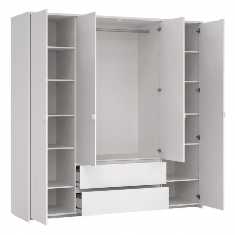 Roupeiro ALVELOS com 4 portas e 2 gavetas - Closet with Crash Doors