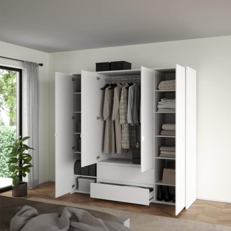 Roupeiro ALVELOS com 4 portas e 2 gavetas - Closet with Crash Doors