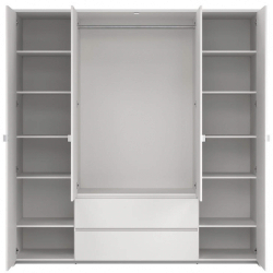 Roupeiro ALVELOS com 4 portas e 2 gavetas - Closet with Crash Doors