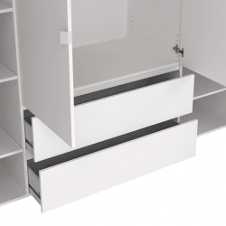 Roupeiro ALVELOS com 4 portas e 2 gavetas - Closet with Crash Doors
