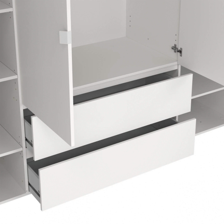 Roupeiro ALVELOS com 4 portas e 2 gavetas - Closet with Crash Doors