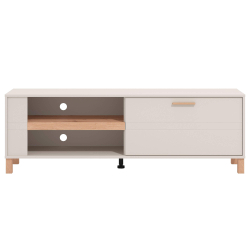 Móvel TV SHEFFIELD - Carvalho artesanato e caxemira