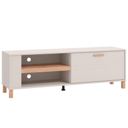 Móvel TV SHEFFIELD - Carvalho artesanato e caxemira