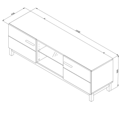 Móvel TV ESSEX - Caxemira