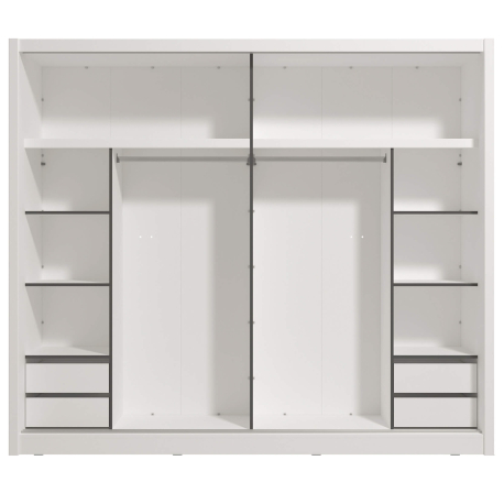 Roupeiro ALBI (245cm) com espelho - Closet with Running Doors Roupeiro ALBI (245cm) com espelho - Closet with Running Doors