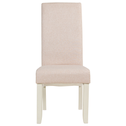 Pack mesa BUDAPESTE + 4 cadeiras DALAS - branco e bege Pack mesa BUDAPESTE + 4 cadeiras DALAS - branco e bege