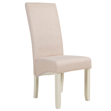 Pack mesa BUDAPESTE + 4 cadeiras DALAS - branco e bege Pack mesa BUDAPESTE + 4 cadeiras DALAS - branco e bege