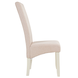 Pack mesa BUDAPESTE + 4 cadeiras DALAS - branco e bege Pack mesa BUDAPESTE + 4 cadeiras DALAS - branco e bege
