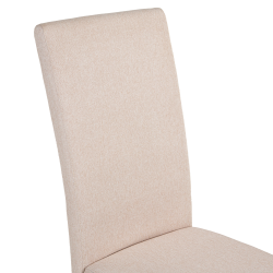 Pack mesa BUDAPESTE + 4 cadeiras DALAS - branco e bege Pack mesa BUDAPESTE + 4 cadeiras DALAS - branco e bege