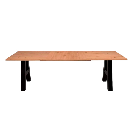 Pack mesa extensível GRANADA + 6 cadeiras DALAS - Carvalho Artesanato e Preto Pack mesa extensível GRANADA + 6 cadeiras DALAS - Carvalho Artesanato e Preto