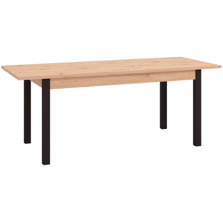 Pack mesa extensível VANDEA + 6 cadeiras ZARA II - Carvalho Artesanato e Preto Mate Pack mesa extensível VANDEA + 6 cadeiras ZARA II - Carvalho Artesanato e Preto Mate