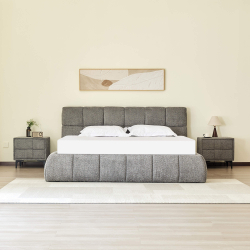 Pack cama de casal elevatória NEWCASTLE + colchão NEW PALACIO - cinzento 160cm e 180cm Pack cama de casal elevatória NEWCASTLE + colchão NEW PALACIO - cinzento 160cm e 180cm