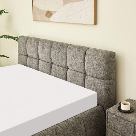 Pack cama de casal elevatória NEWCASTLE + colchão NEW PALACIO - cinzento 160cm e 180cm Pack cama de casal elevatória NEWCASTLE + colchão NEW PALACIO - cinzento 160cm e 180cm