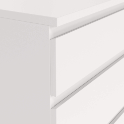 Cómoda alta NEW MATRIX II com 5 gavetas - branco Cómoda alta NEW MATRIX II com 5 gavetas - branco