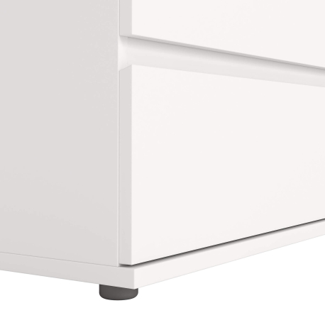 Cómoda alta NEW MATRIX II com 5 gavetas - branco Cómoda alta NEW MATRIX II com 5 gavetas - branco