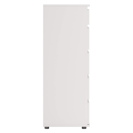 Cómoda alta NEW MATRIX II com 5 gavetas - branco Cómoda alta NEW MATRIX II com 5 gavetas - branco