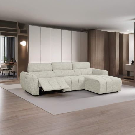 Sofá chaise longue ASPEN relax elétrico - Sofas with Chaise Longue