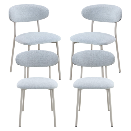 Pack 4 Cadeiras FELIX Cinza - Chair Packs Pack 4 Cadeiras FELIX Cinza - Chair Packs