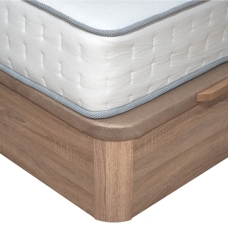Sommier de casal CASINO BOX com pegas 140 e 160 cm - Carvalho