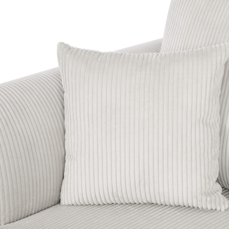 Sofá chaise longue MARTE com cama e baú Esquerda, Cor - Branco gelo
