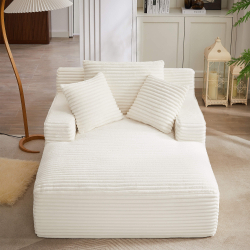 Sofás POP UP! Sofá chaise longue CHAYSE embalado a vácuo - Branco gelo