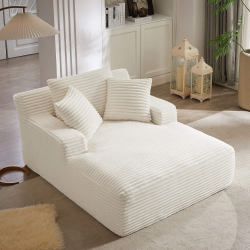 Sofás POP UP! Sofá chaise longue CHAYSE embalado a vácuo - Branco gelo