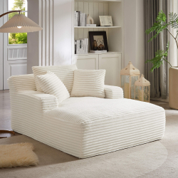 Sofás POP UP! Sofá chaise longue CHAYSE embalado a vácuo - Branco gelo