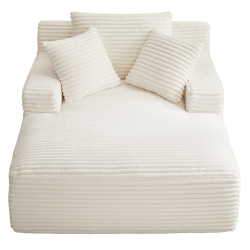 Sofás POP UP! Sofá chaise longue CHAYSE embalado a vácuo - Branco gelo