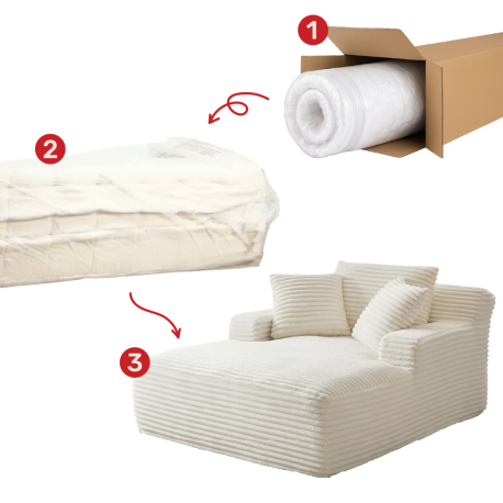 Sofá Comprimido CHAYSE - Sofas with Chaise Longue
