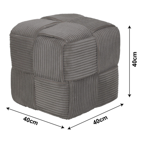 362374 - Puff CUBE - Cinzento Chumbo 362374 - Puff CUBE - Cinzento Chumbo
