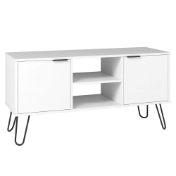 362520 - Móvel TV CASSIE com 2 portas - Branco e Preto