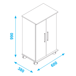 Sapateira 2 Portas e 5 Prateleiras RYAN - Shoe storage Sapateira 2 Portas e 5 Prateleiras RYAN - Shoe storage
