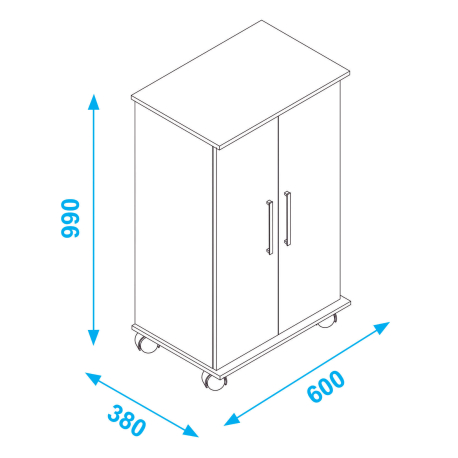 Sapateira 2 Portas e 5 Prateleiras RYAN - Shoe storage Sapateira 2 Portas e 5 Prateleiras RYAN - Shoe storage