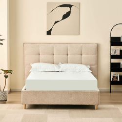 362400 - Cama de casal PEACH - Bege Areia - 140x190cm
