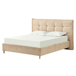 362400 - Cama de casal PEACH - Bege Areia - 140x190cm