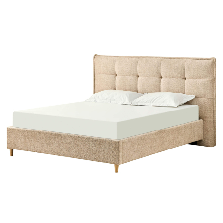 362400 - Cama de casal PEACH - Bege Areia - 140x190cm
