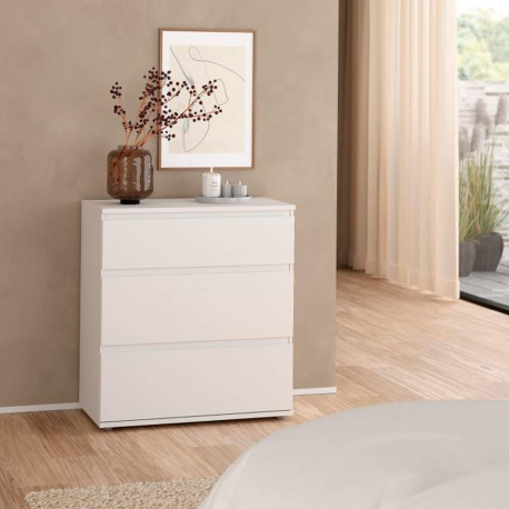 Cómoda NEW MATRIX 3 gavetas - Branco