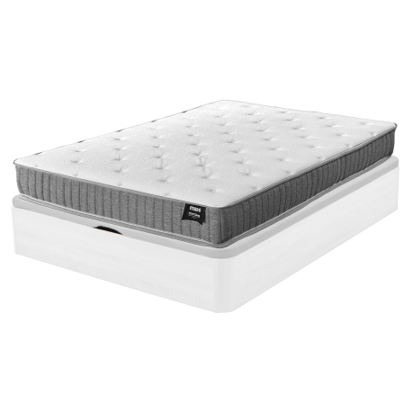 Pack sommier de casal CASINO BOX + Colchão ETERNO - branco Pack sommier de casal CASINO BOX + Colchão ETERNO - branco