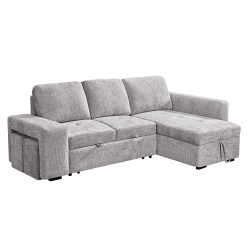 Sofá chaise Longue STACY II cama, baú e poufs - Sofas with Chaise Longue