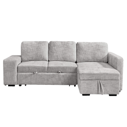Sofá chaise Longue STACY II cama, baú e poufs - Sofas with Chaise Longue