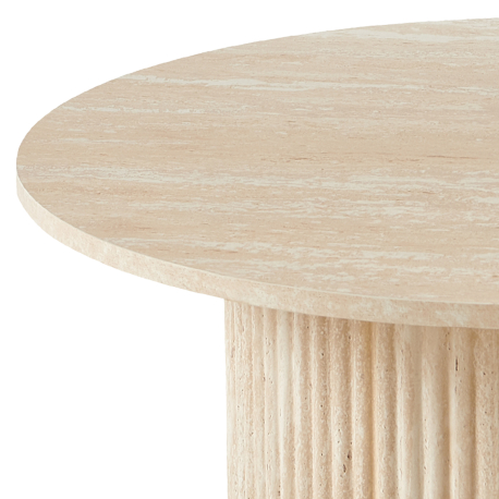 362315 - Mesa de centro CORA (80cm) - Bege Claro 362315 - Mesa de centro CORA (80cm) - Bege Claro