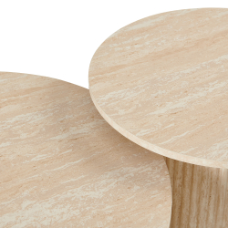 362316 - Mesa de centro CORA (60cm) - Bege Claro 362316 - Mesa de centro CORA (60cm) - Bege Claro