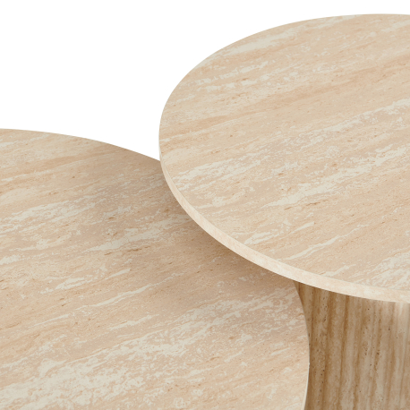 362316 - Mesa de centro CORA (60cm) - Bege Claro 362316 - Mesa de centro CORA (60cm) - Bege Claro