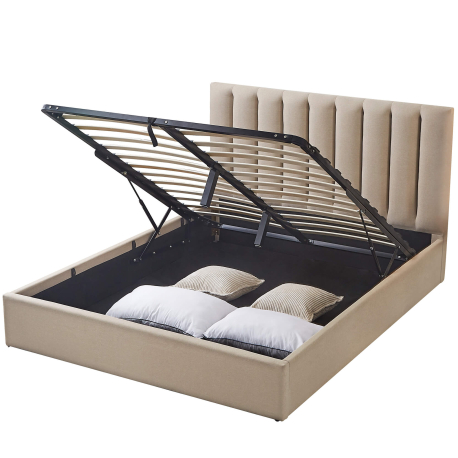 Pack cama de casal elevatória AUSSIE + colchão ETERNO - bege Pack cama de casal elevatória AUSSIE + colchão ETERNO - bege