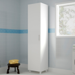 362543 - Armário multiusos RILEY com 1 porta - Branco Mate