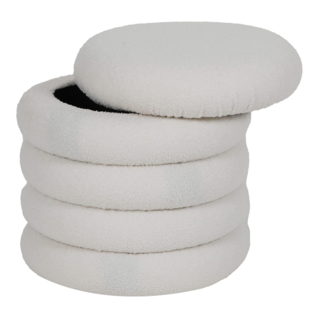 362377 - Puff SNOW com arrumação - Branco gelo 362377 - Puff SNOW com arrumação - Branco gelo