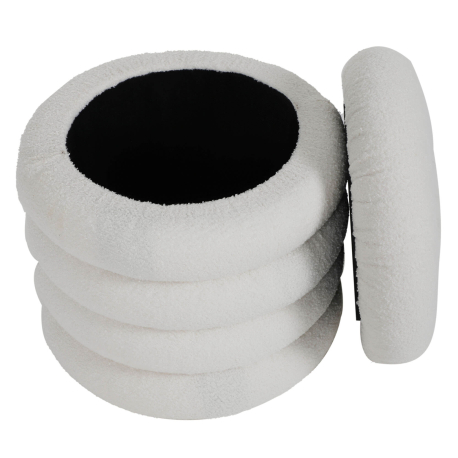 362377 - Puff SNOW com arrumação - Branco gelo 362377 - Puff SNOW com arrumação - Branco gelo