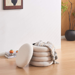 362377 - Puff SNOW com arrumação - Branco gelo 362377 - Puff SNOW com arrumação - Branco gelo