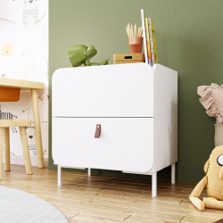 362522 - Mesa de cabeceira TORY com 2 gavetas - Branco Mate 362522 - Mesa de cabeceira TORY com 2 gavetas - Branco Mate
