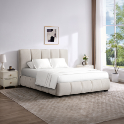 Cama de casal elevatória ALBERTINI - Marfim Cama de casal elevatória ALBERTINI - Marfim